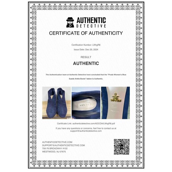 Prada Women's Blue Suede Ruched Designer Luxury Ankle Boots EU 37.5 - Picture 13 of 13